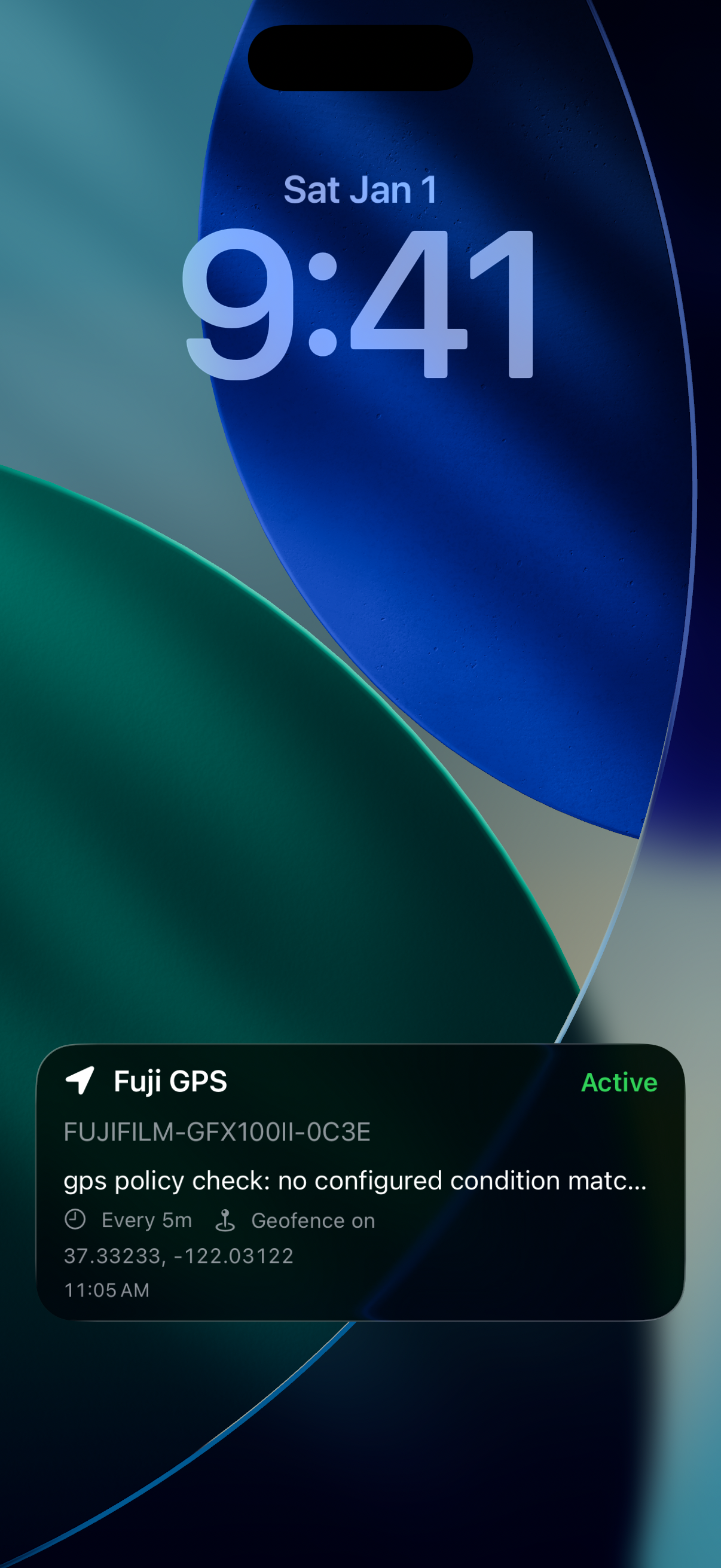GPS Live Activity on lock screen