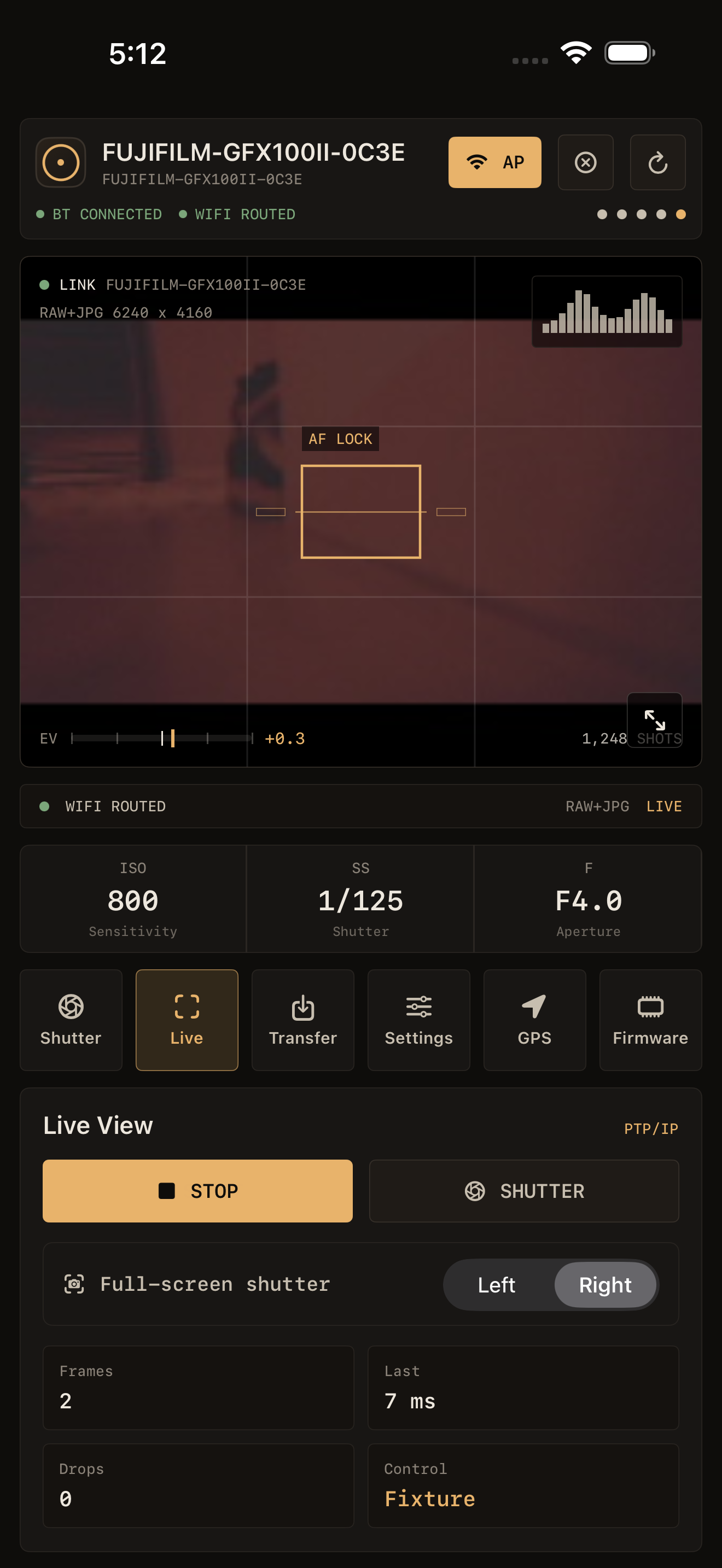 Live view